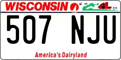 WI license plate 507NJU