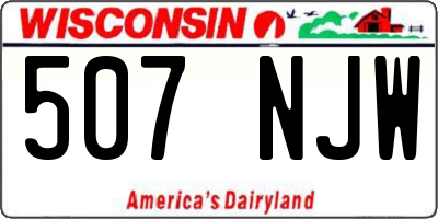 WI license plate 507NJW
