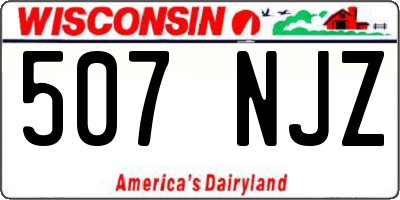 WI license plate 507NJZ