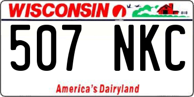 WI license plate 507NKC