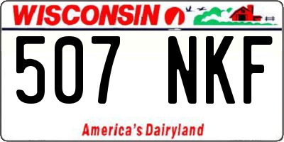 WI license plate 507NKF