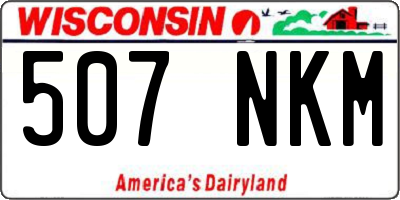 WI license plate 507NKM