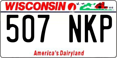 WI license plate 507NKP