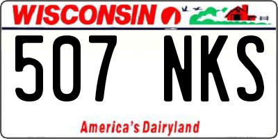 WI license plate 507NKS