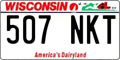 WI license plate 507NKT