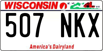 WI license plate 507NKX