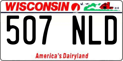 WI license plate 507NLD