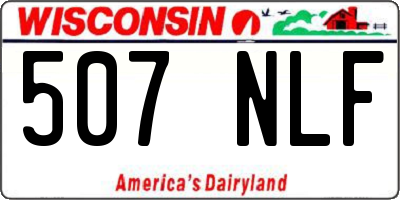 WI license plate 507NLF