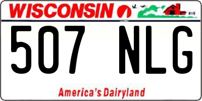 WI license plate 507NLG