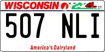 WI license plate 507NLI