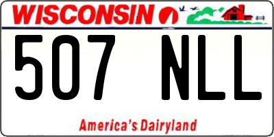 WI license plate 507NLL
