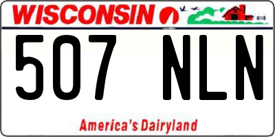 WI license plate 507NLN