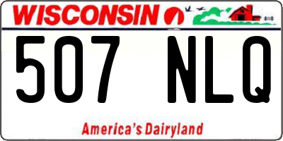 WI license plate 507NLQ