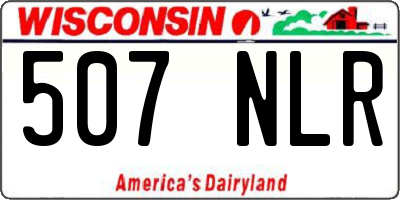 WI license plate 507NLR