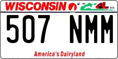 WI license plate 507NMM