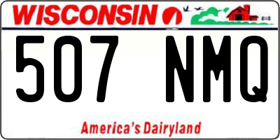 WI license plate 507NMQ