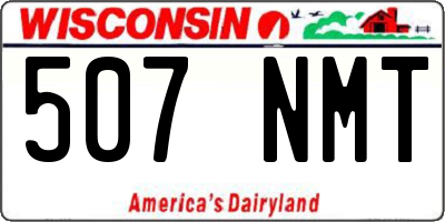 WI license plate 507NMT