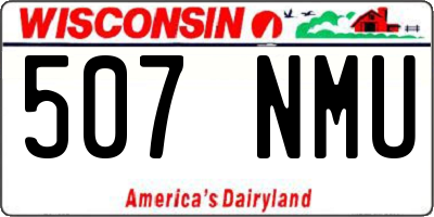 WI license plate 507NMU