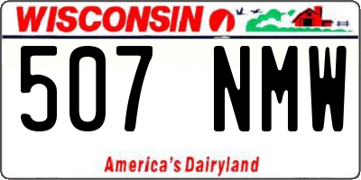 WI license plate 507NMW
