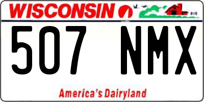 WI license plate 507NMX
