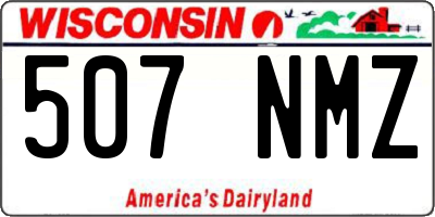 WI license plate 507NMZ