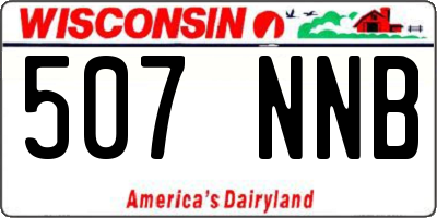 WI license plate 507NNB