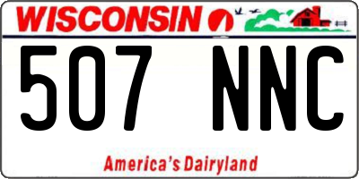 WI license plate 507NNC