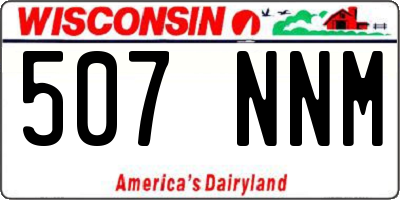 WI license plate 507NNM