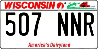 WI license plate 507NNR