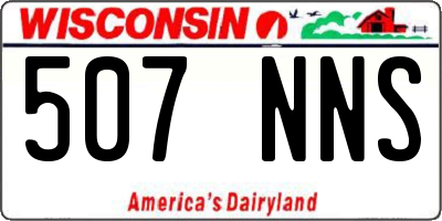 WI license plate 507NNS