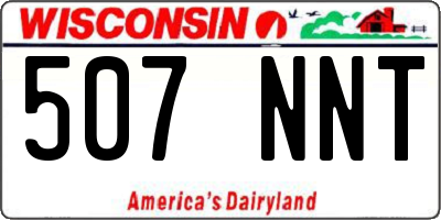 WI license plate 507NNT