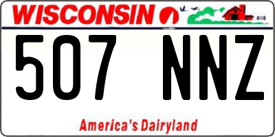 WI license plate 507NNZ