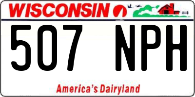 WI license plate 507NPH