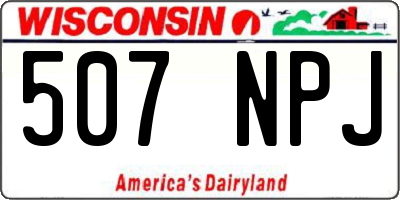WI license plate 507NPJ