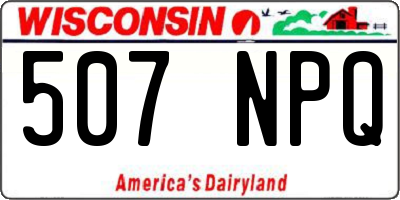 WI license plate 507NPQ