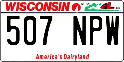 WI license plate 507NPW