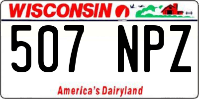 WI license plate 507NPZ
