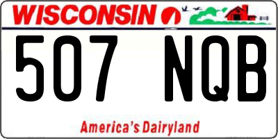 WI license plate 507NQB