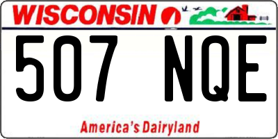 WI license plate 507NQE