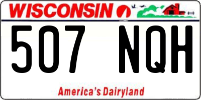 WI license plate 507NQH