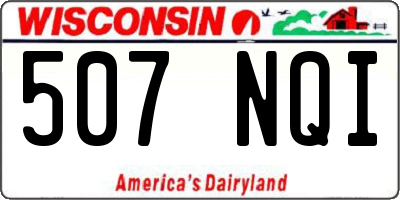 WI license plate 507NQI