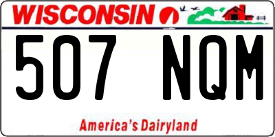 WI license plate 507NQM