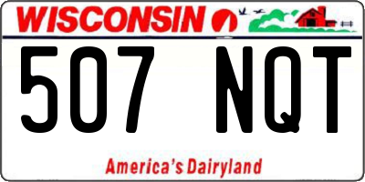 WI license plate 507NQT