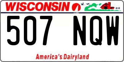 WI license plate 507NQW