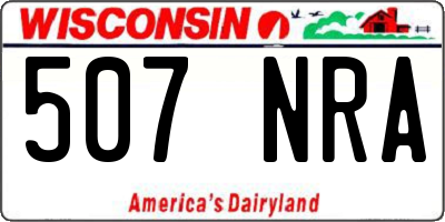 WI license plate 507NRA