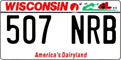WI license plate 507NRB