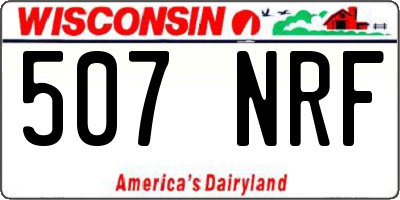 WI license plate 507NRF