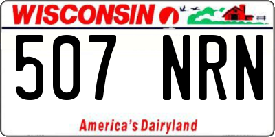 WI license plate 507NRN