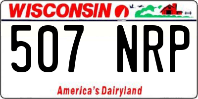 WI license plate 507NRP