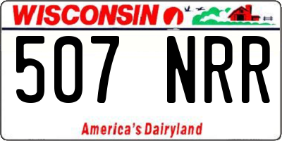 WI license plate 507NRR